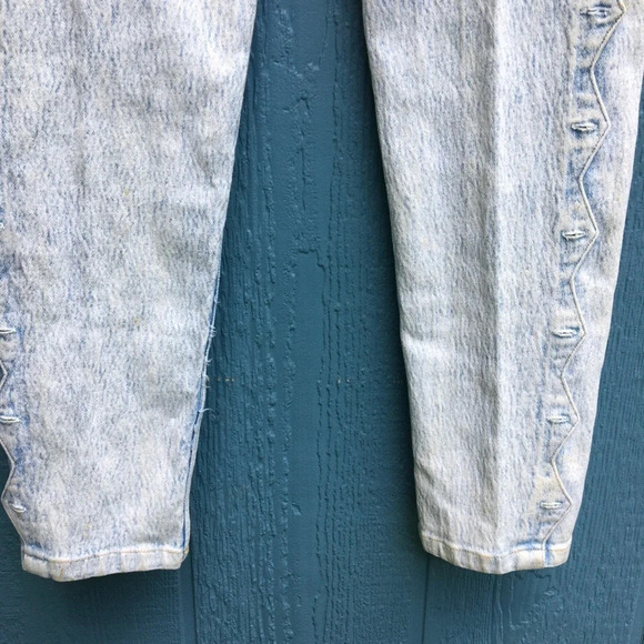 Vintage Acid Wash High Rise Mom Blue Jeans Denim 8 - Picture 6 of 9